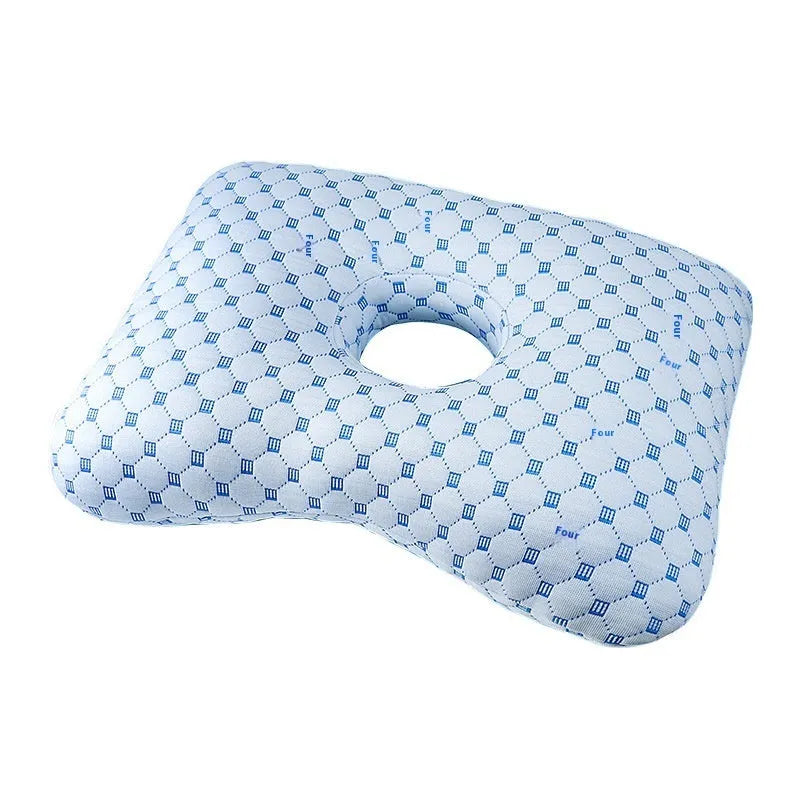 Beauty salon single hole ear pillow in new Chinese style, shown in a grey colour.