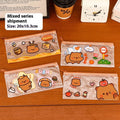 Transparent PVC mesh pencil case with random mixed colour finish, measuring 20x10.3 cm