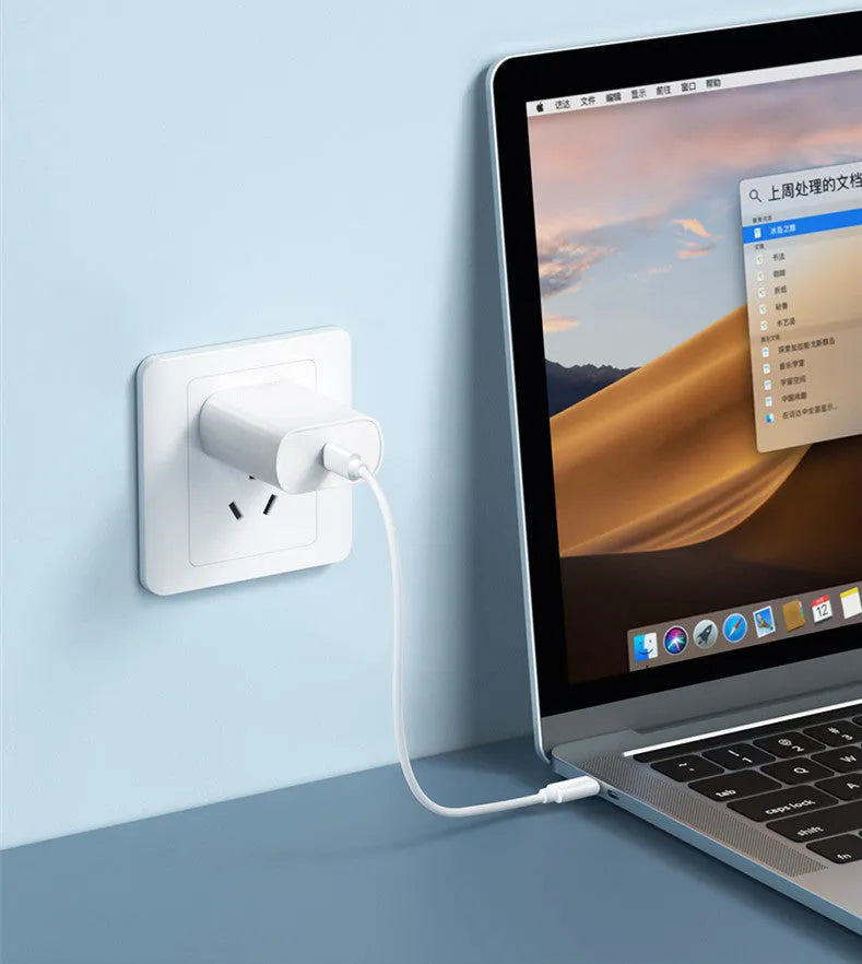 60W fast charging multi-function cable storage box with Apple Android Type-C interfaces and card removal pin in white