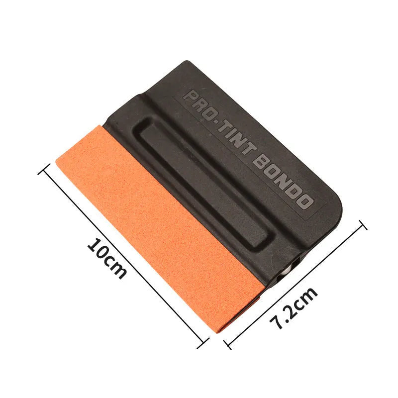 Car colour changing film tool scraper with ABS plastic handle and choice of four scraping surfaces