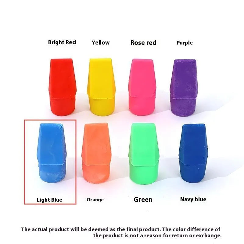 Knife head bullet eraser in TPR with multiple colour options including Morandi and bright shades