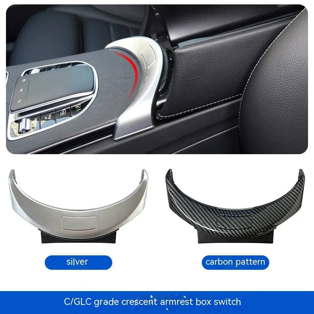 Mercedes-Benz C-Class GLC-Class armrest storage box electroplated replacement button panel