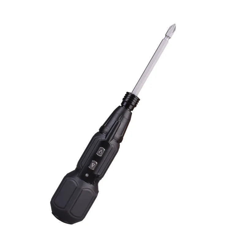 Alloy steel straight handle electric screwdriver in black or blue colour.
