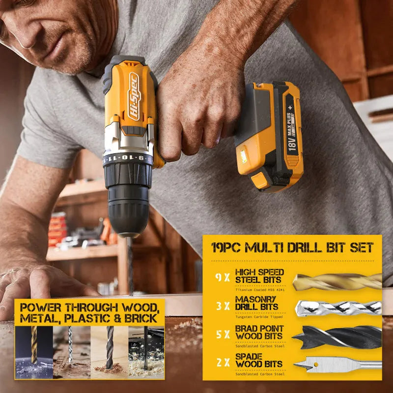 82-piece grey yellow tool kit for furniture installation with chrome-vanadium steel tools