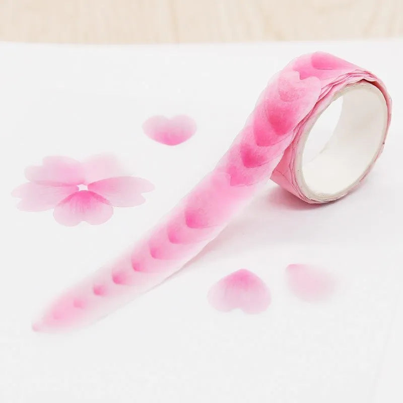 Clover and paper craft tape roll showing blue, cherry blossom, mixed colour and violet options