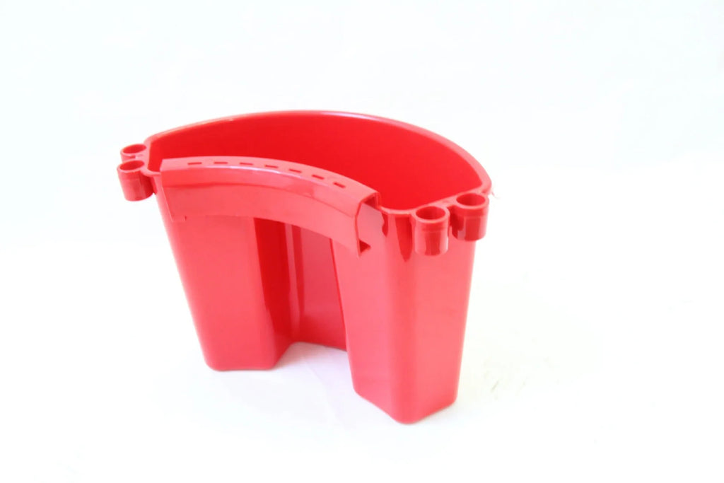 PP plastic car washing bucket with handle in choice of black, red, blue, or pink colours