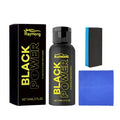 Automotive plastic refurbishment agent set with 60ml bottle, application sponge, and buffing cloth