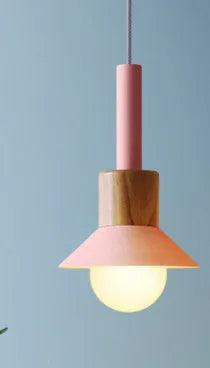 Nordic style minimalist table light for bedside or bar, 220V, available in pink, yellow, green, or white