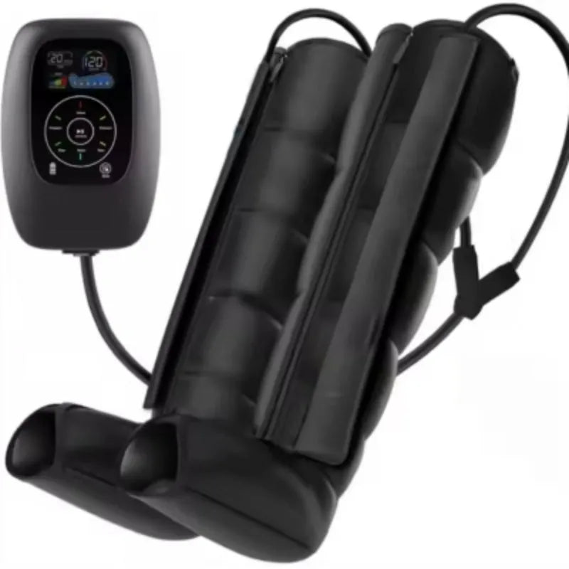 Air wave pressure leg arm waist massager unit with handheld remote control in L XL XXL sizes