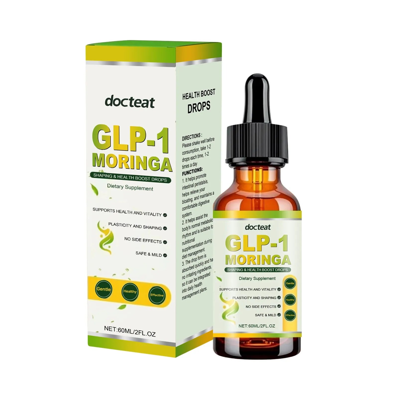 60ml bottle of Horseradish Tree Drops Pure Formula Extract with droplet applicator