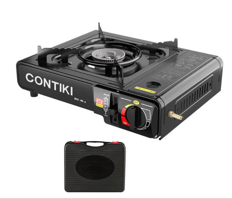 Portable Korean cassette stove dual-purpose black colour for 1-2 people outdoor gas stove