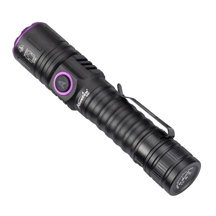 5W UV banknote verification flashlight with aluminium alloy body, available in 365NM or 395NM