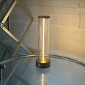 Modern USB-charged LED glass night light with magnetic base, dimensions 53mm by 234mm.
