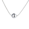 925 sterling silver clavicle chain necklace with small balls pendant in YFL376 colour