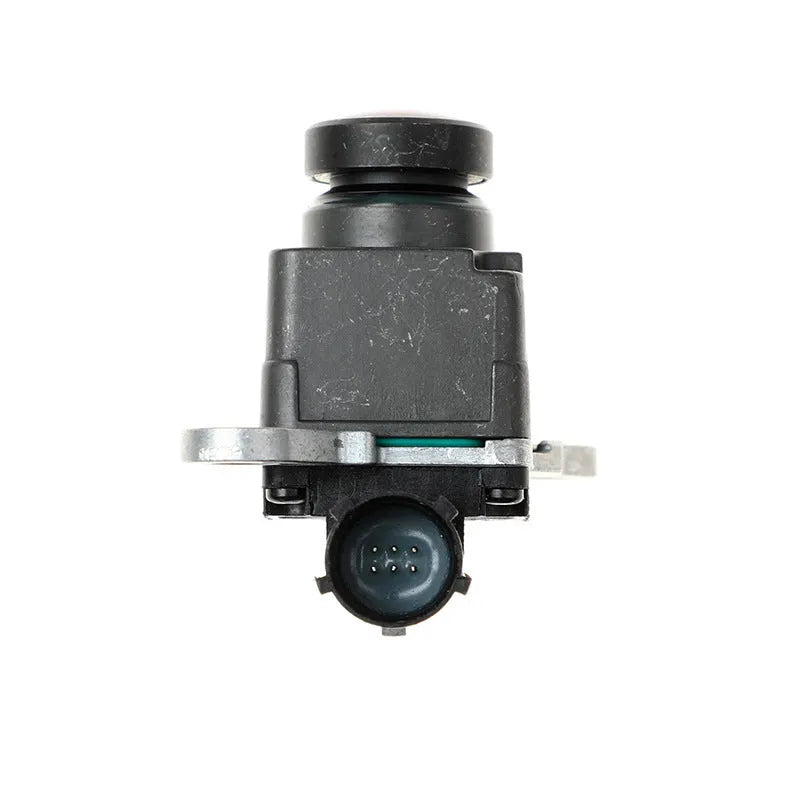 Black plastic rear view reversing camera for Dodge RAM trucks with rotating mount.