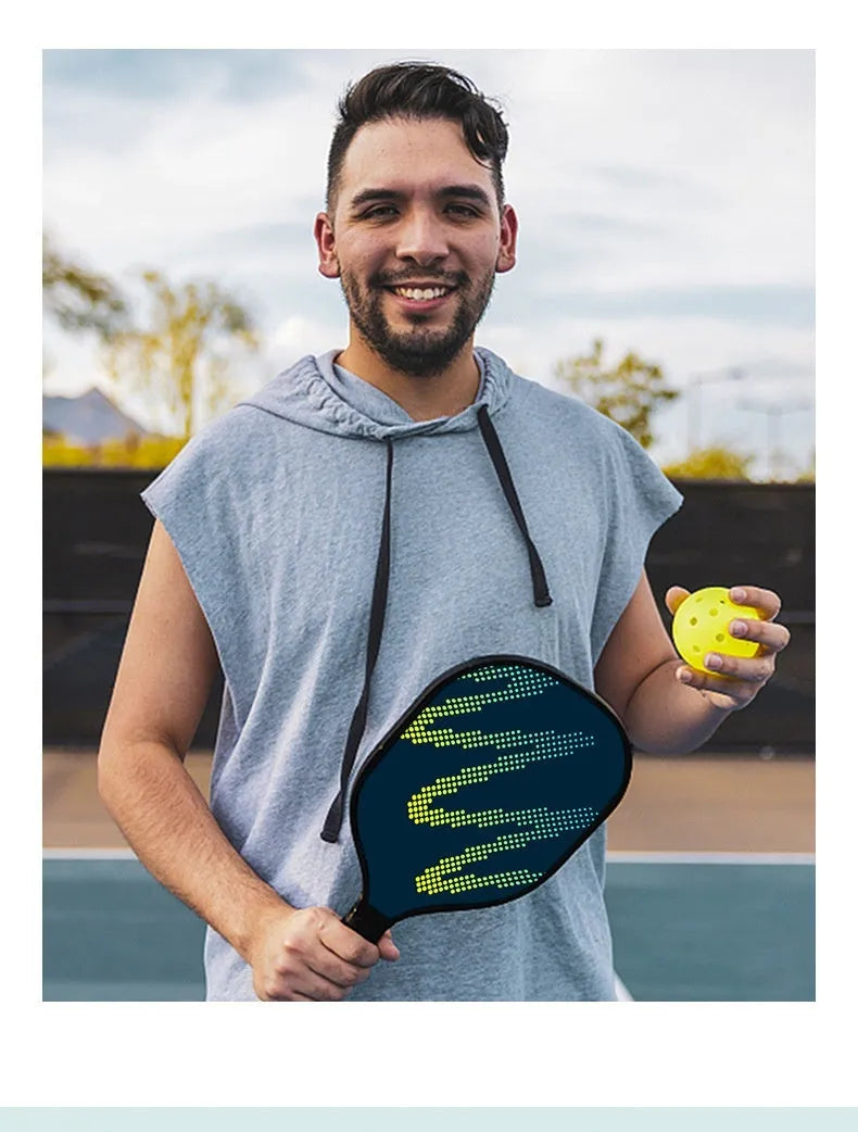 High-density fibreglass table tennis racket for outdoor sports
