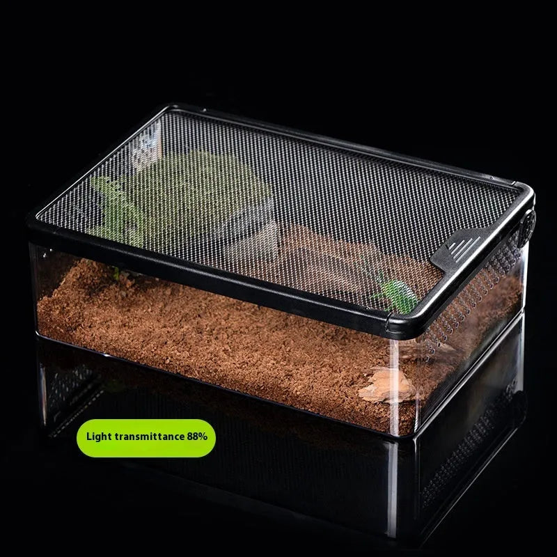 Pet track box feeding cage cylinder for turtle hamster corn snake anti-escape engineering plastic wire fence