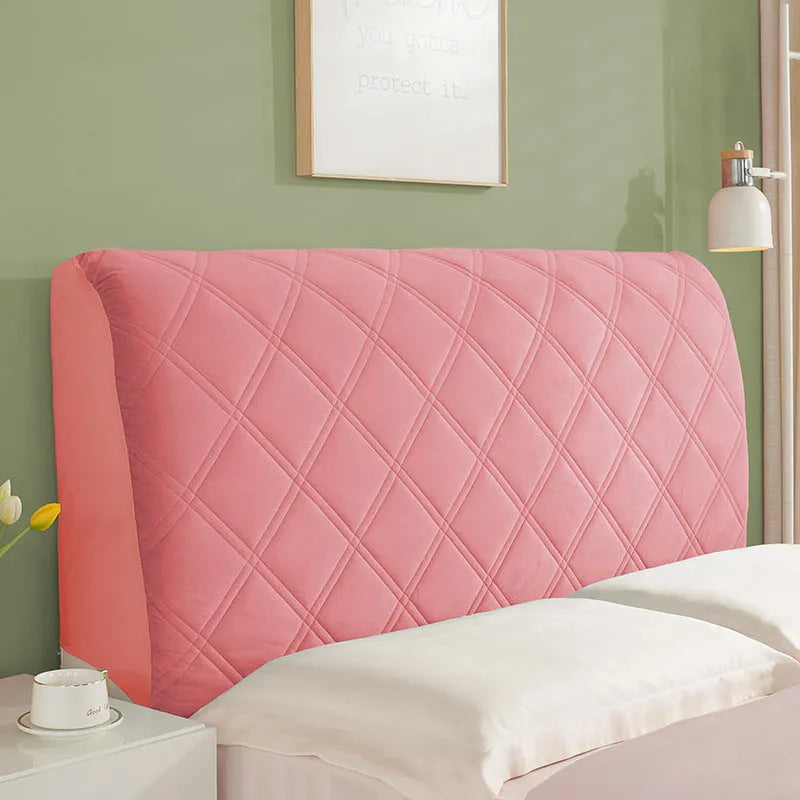 Crystal velvet universal bed cover for headboard or bedside, available in multiple colours and sizes 120cm to 220cm