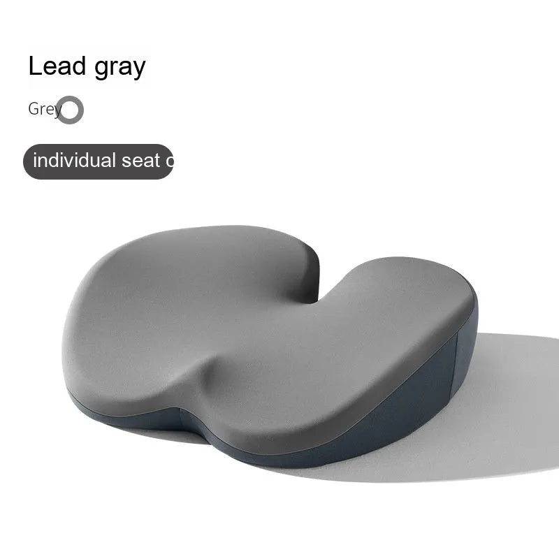 Car seat cushion and separate lumbar support cushion set in a choice of colours