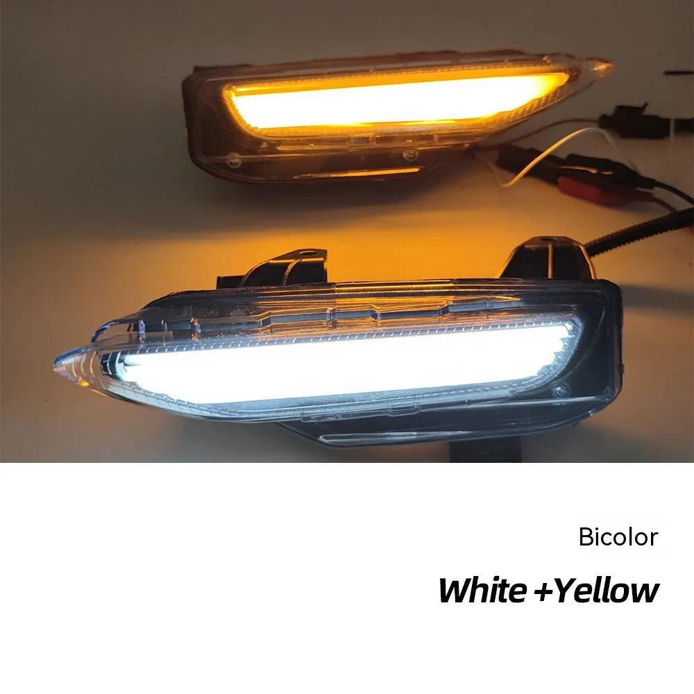 Infiniti Q50 Q70 front bumper LED daytime running and turn signal light with ABS housing