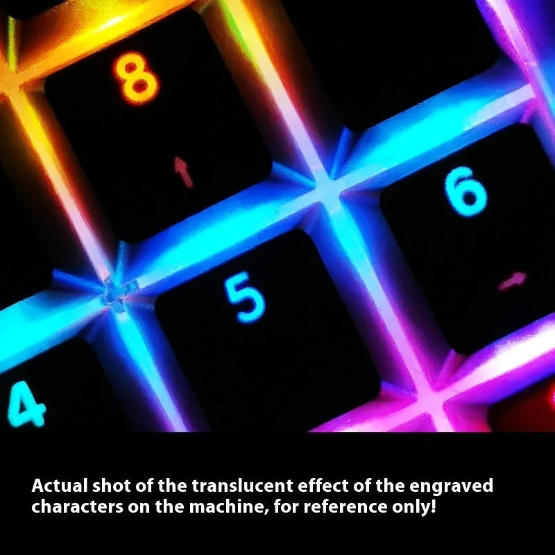 PBT double injection key cap set in Polar Day Gradient colour, 290x160x30mm, for mechanical keyboard customisation