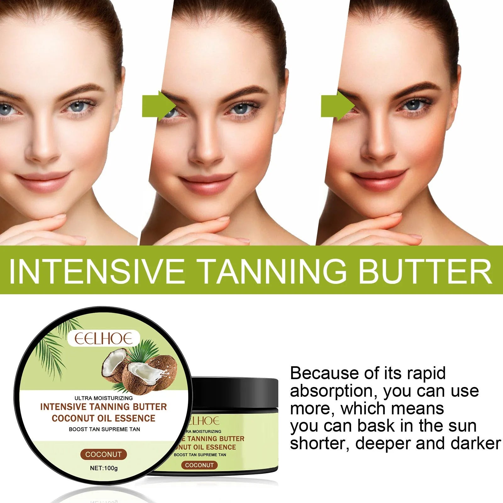 A 100g jar of Coconut Help Black Frost cream for outdoor sun protection skincare.