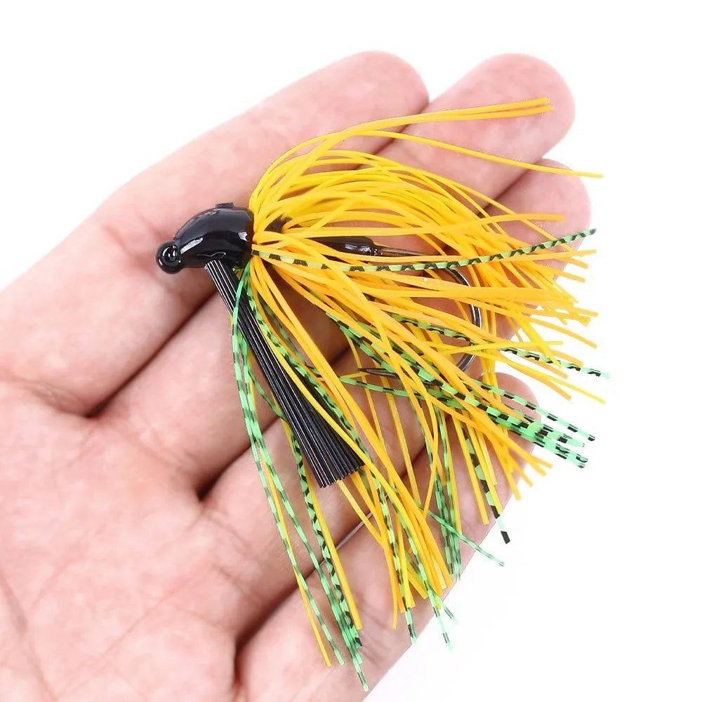 Jig hook anti-hook bottom beard fishhook lure in 10g weight, eight colour options available