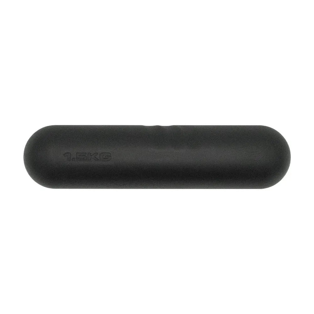 A silicone-edged, non-slip hand-drawn yoga dumbbell stick in various colours and weights.
