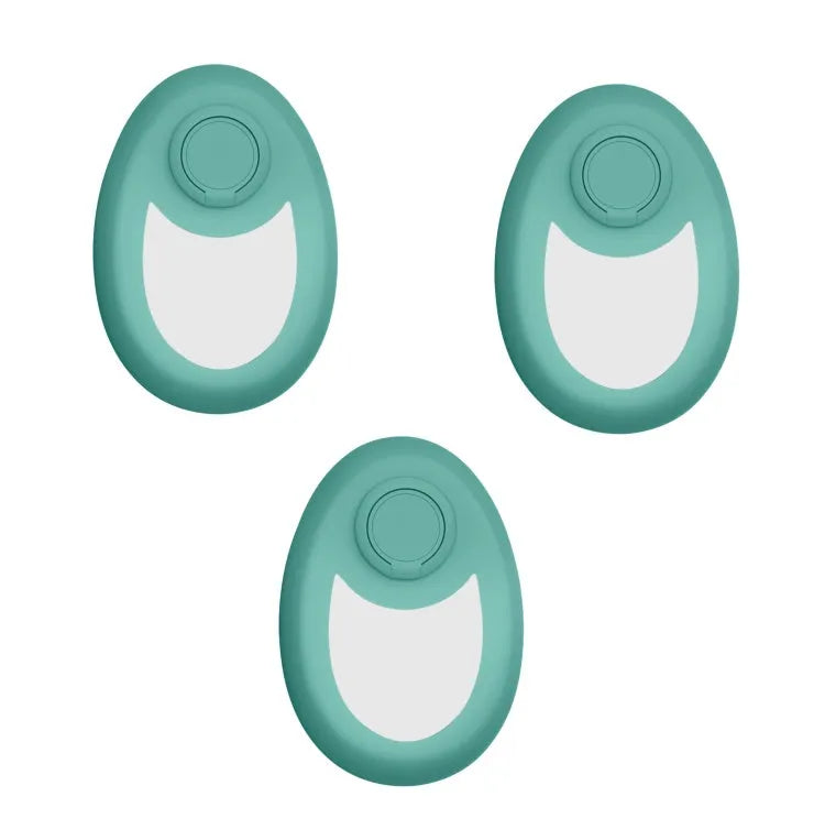 CJEER crystal hair removal device showing nano-glass surface and metal finger ring on compact flat tool