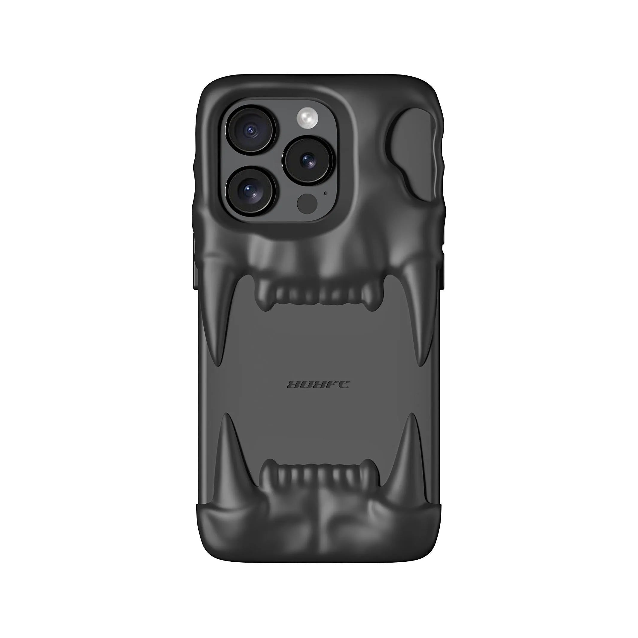 Anti drop silicone phone case for iPhone 14 Pro in carbon black with all-wrapped design