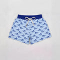 Boys' straight-leg sports casual shorts in polyester fabric, shown in multiple colours.