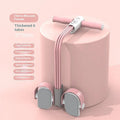 Portable intelligent foot pedal pull device in ABS plastic with adjustable tube resistance for home fitness