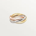 Solid silver couple rings on a hand, showing full diamond pave and plain band options in gold rose, silver, and black finishes.