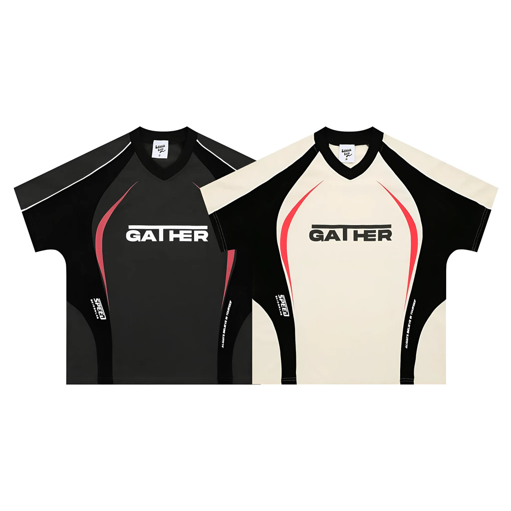 Men's loose fit t-shirt with colour matching letters printed design in black and apricot colour options