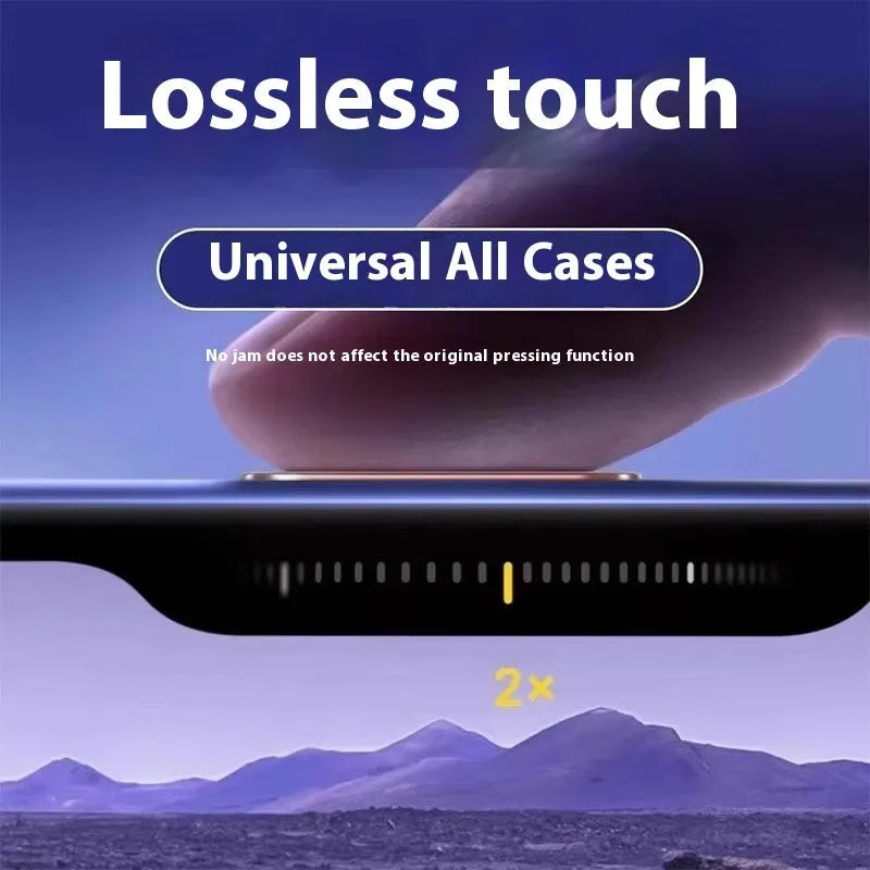 Mobile phone camera button film tempered glass with metal edge sticker for iPhone 16 series in three colours