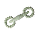 Blue TPR dog chew toy ring for puppy teething relief and safe chewing