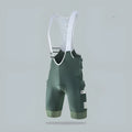 Men's cycling suspender shorts in grey polyester fabric for summer road biking.