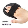 Rubber bath towel with finger grip design in round cake pattern for bathroom storage