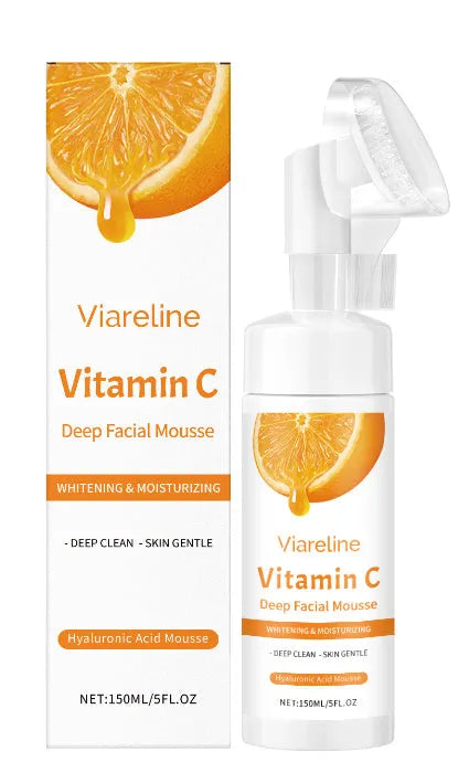 150 ml bottle of Vitamin C Brightening Cleansing Mousse with hyaluronic acid.