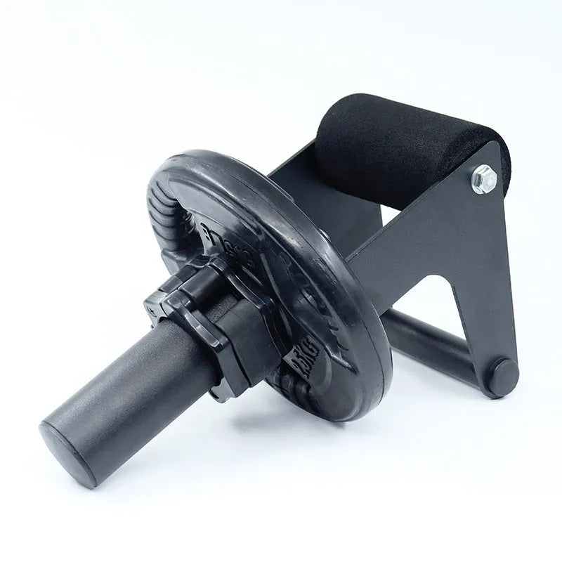 Shin trainer for calf ankle rehabilitation with iron foam construction and buckle for 50mm or 25mm barbell disk