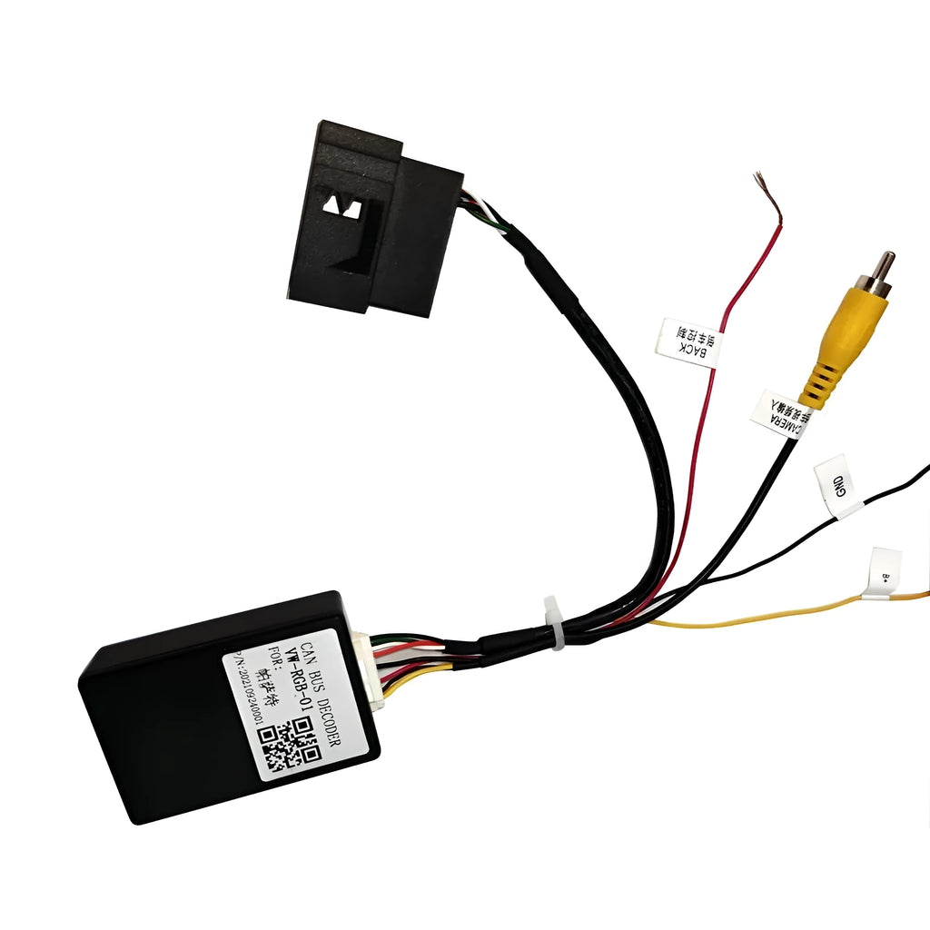 Black pure copper car camera conversion box for MIB platform Volkswagen Skoda reverse camera installation