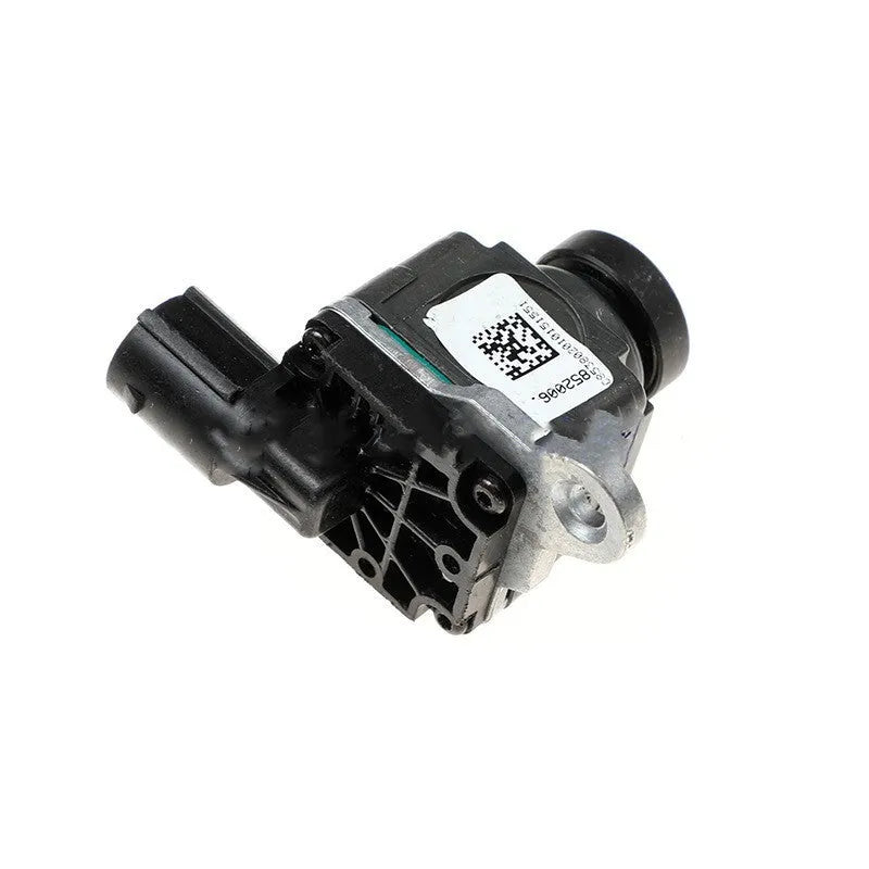 Black plastic rear view reversing camera for Dodge RAM trucks with rotating mount.
