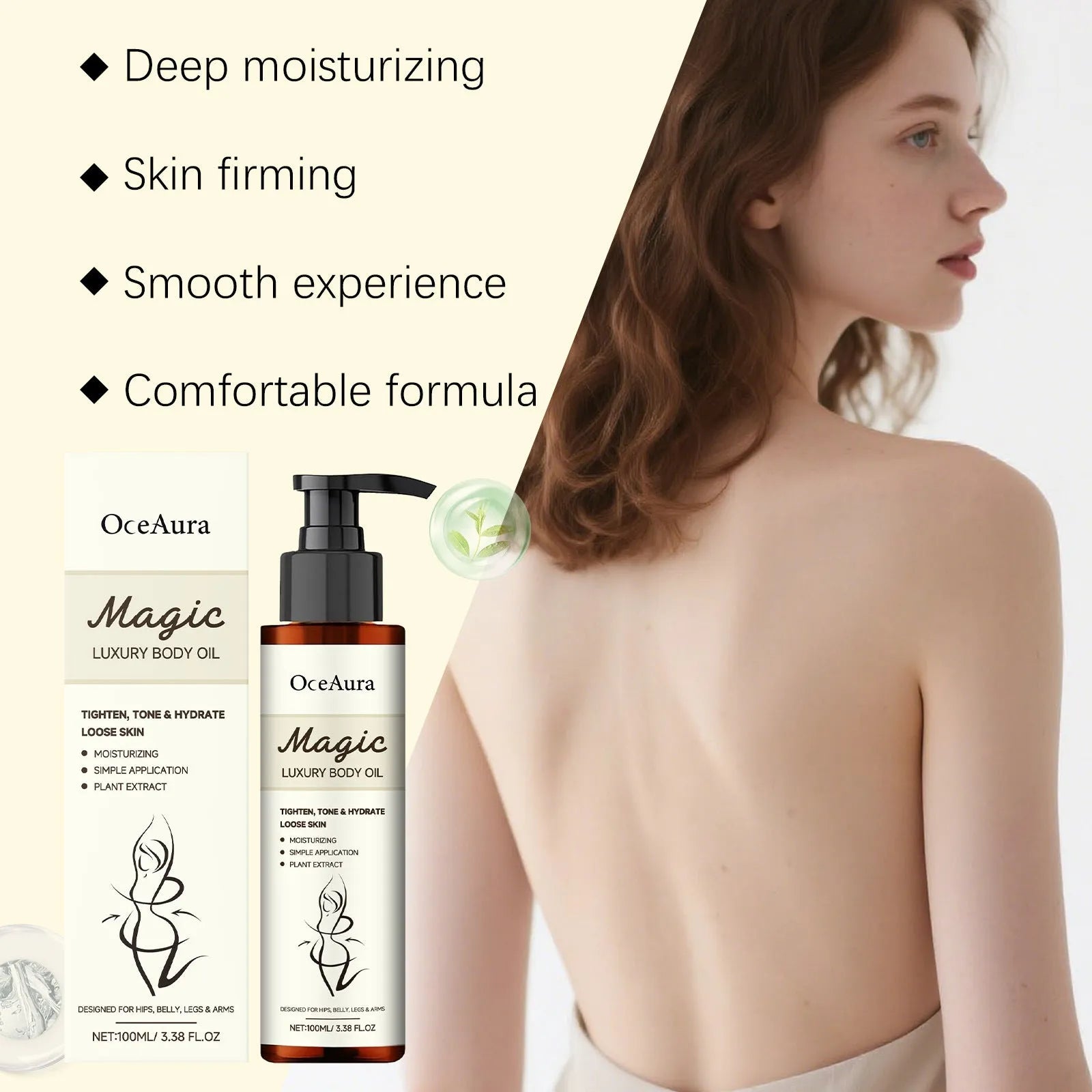 Nourishing Moisturizing Body Treatment Oil 100ml hydrating body oil improves skin elasticity universal skin type