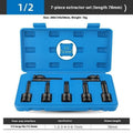 Set of 7 alloy broken stud spanners for electric wrench, 60mm and 78mm models