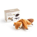 Electric plush toy with flapping wings and sound, six styles, colour box with lanyard and data cable