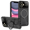 U-shield magnetic bracket phone case for iPhone 11 to 14 Pro Max, TPU PC anti-fall cover, multiple colours