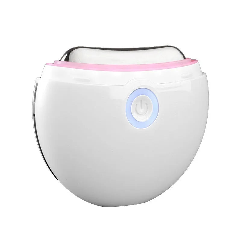 French pattern handheld beauty device for electric scraping, IPL light therapy, and microcurrent facial treatment.