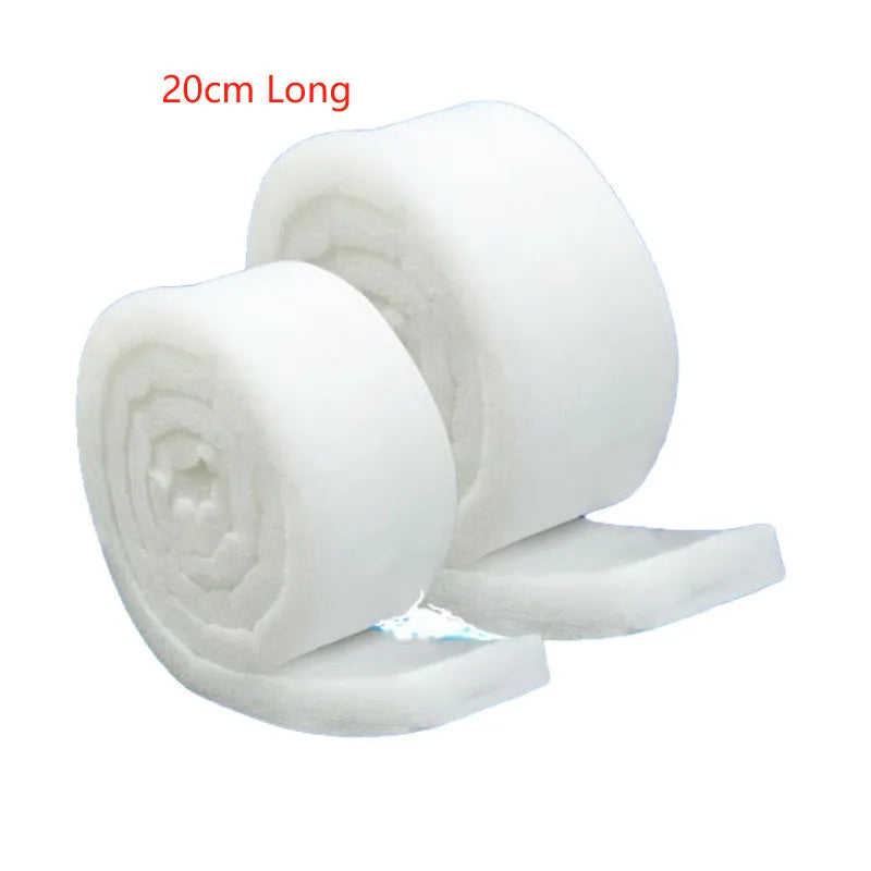 White thickened high density filter cotton roll for aquarium filtration, 3cm thick