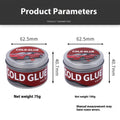 Automobile dent repair cold glue container for car body panel repairs