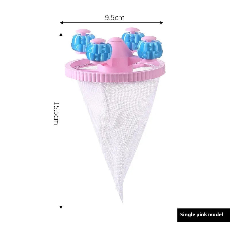Universal washing machine hair filter screen in blue colour made from PP TPR polyester material